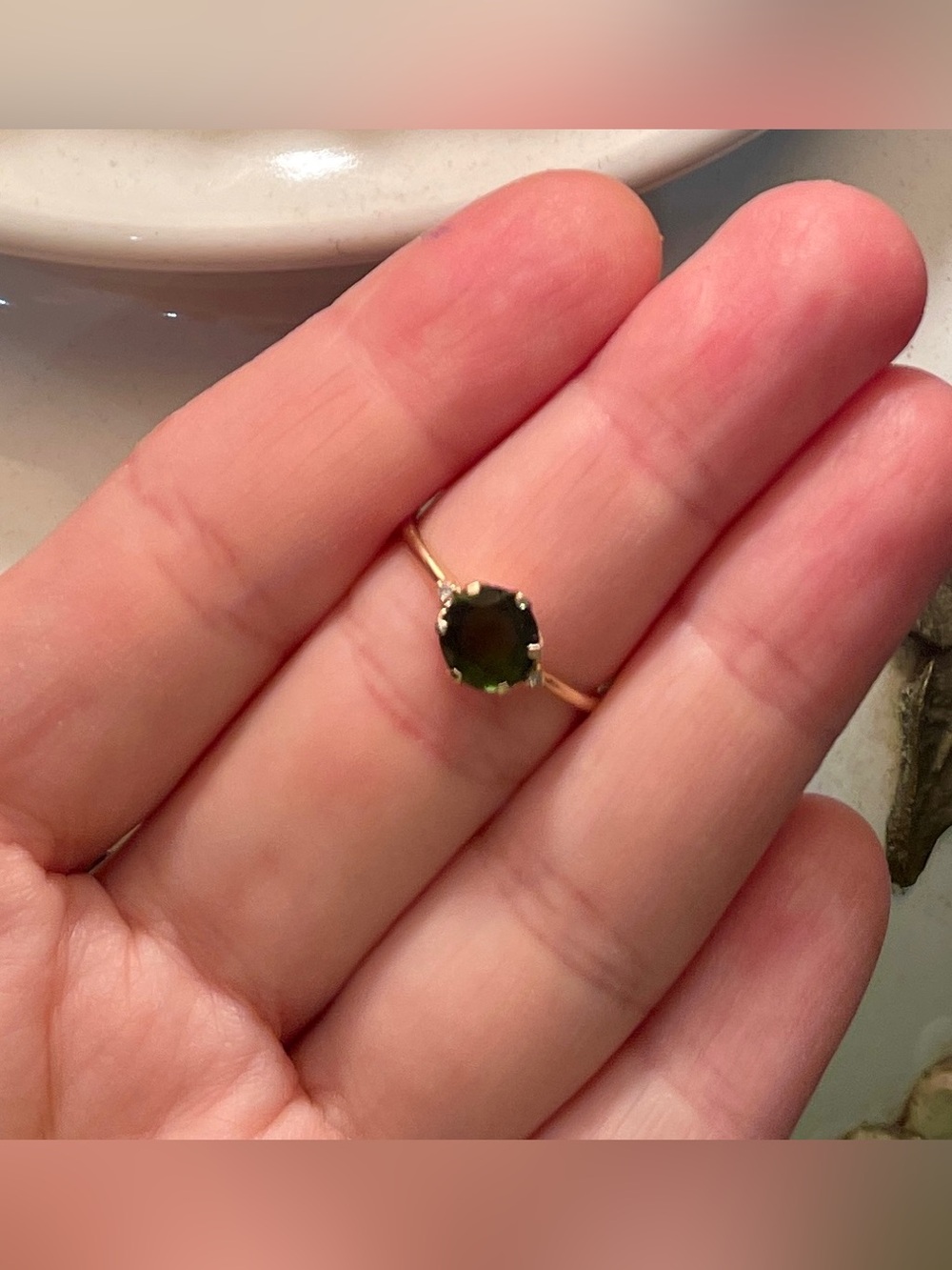 1.44 Carat Tourmaline Ring, 7.25